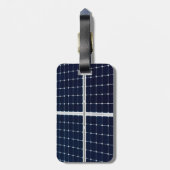Afbeelding van een zonnepaneel grappig bagagelabel (Achterkant verticaal)
