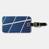 Afbeelding van een zonnepaneel grappig bagagelabel (Voorkant horizontaal)
