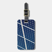 Afbeelding van een zonnepaneel grappig bagagelabel (Voorkant verticaal)