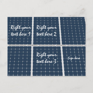 Afbeelding van een zonnepaneel grappig briefkaart