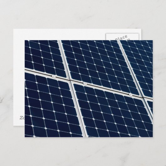 Afbeelding van een zonnepaneel grappig briefkaart (Voorkant / Achterkant)