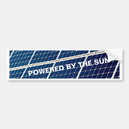 Afbeelding van een zonnepaneel grappig bumpersticker (Voorkant)