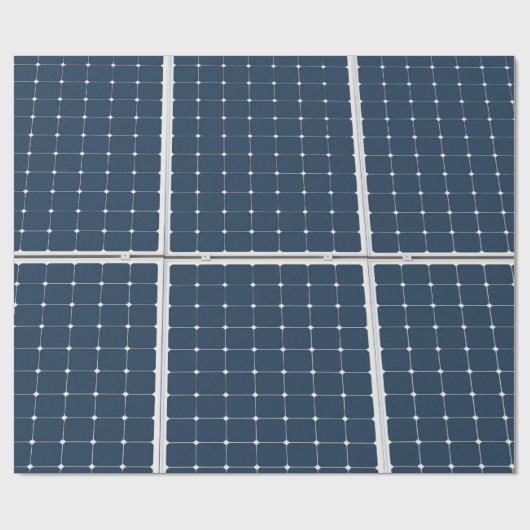 Afbeelding van een zonnepaneel grappig cadeaupapier (Vlak)