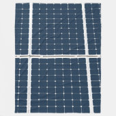 Afbeelding van een zonnepaneel grappig fleece deken (Voorkant)