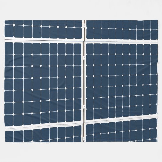 Afbeelding van een zonnepaneel grappig fleece deken (Voorkant (Horizontaal))