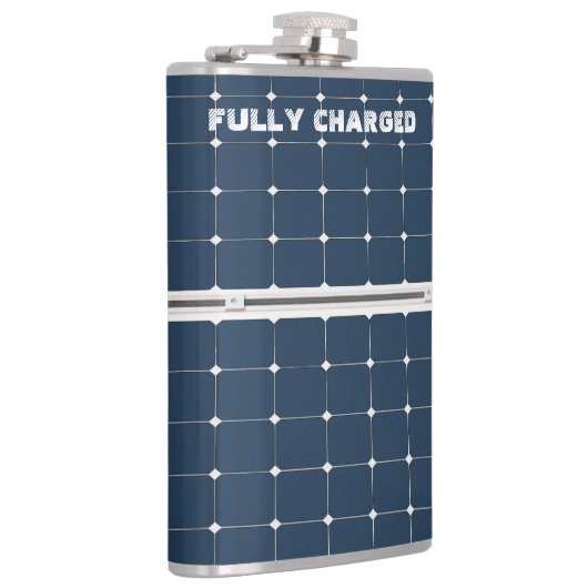 Afbeelding van een zonnepaneel grappig heupfles (Rechts)