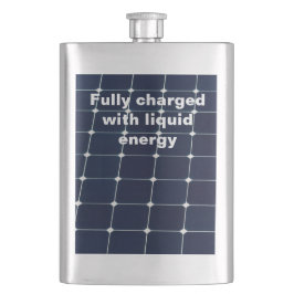 Afbeelding van een zonnepaneel grappig heupfles