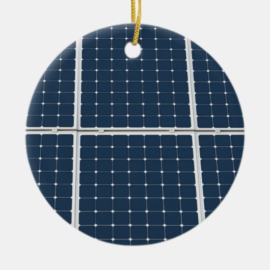 Afbeelding van een zonnepaneel grappig keramisch ornament (Voorkant)