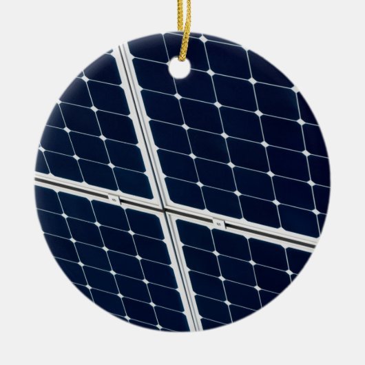 Afbeelding van een zonnepaneel grappig keramisch ornament (Voorkant)