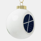 Afbeelding van een zonnepaneel grappig keramische bal ornament (Links)