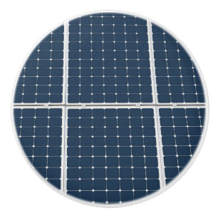 Afbeelding van een zonnepaneel grappig keramische knop