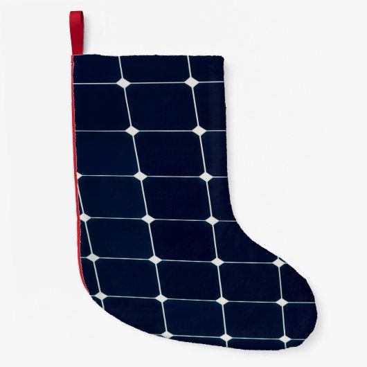 Afbeelding van een zonnepaneel grappig kleine kerstsok (Voorkant)