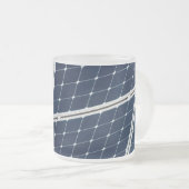 Afbeelding van een zonnepaneel grappig matglas koffiemok (Voorkant rechts)