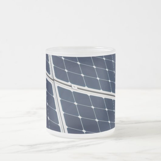 Afbeelding van een zonnepaneel grappig matglas koffiemok (Center)