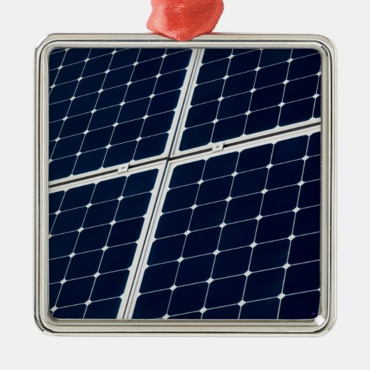 Afbeelding van een zonnepaneel grappig metalen ornament (Voorkant)