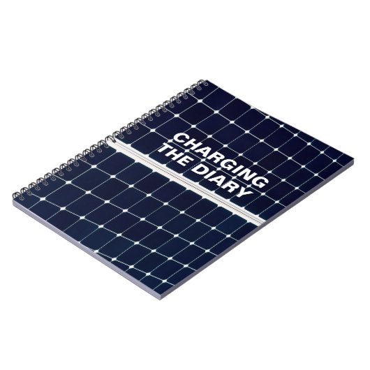 Afbeelding van een zonnepaneel grappig notitieboek (Linkerzijde)