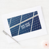 Afbeelding van een zonnepaneel grappig rechthoekige sticker (Envelop)