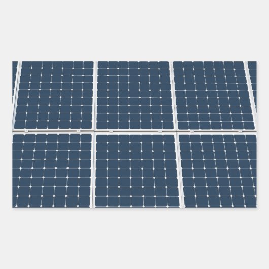 Afbeelding van een zonnepaneel grappig rechthoekige sticker (Voorkant)