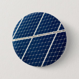 Afbeelding van een zonnepaneel grappig ronde button 5,7 cm