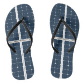 Afbeelding van een zonnepaneel grappig teenslippers (Voetbed)