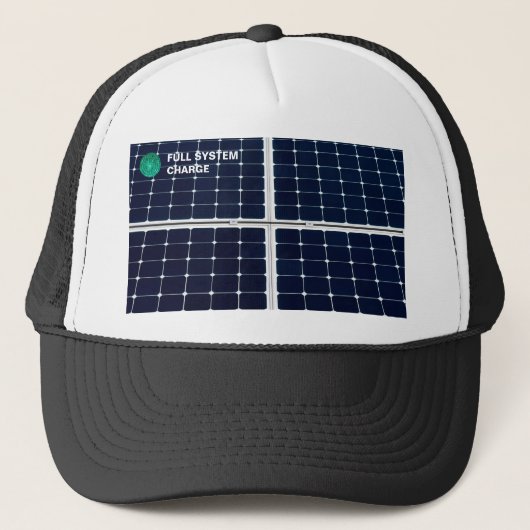 Afbeelding van een zonnepaneel grappig trucker pet (Voorkant)