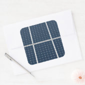 Afbeelding van een zonnepaneel grappig vierkante sticker (Envelop)