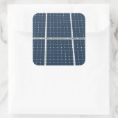 Afbeelding van een zonnepaneel grappig vierkante sticker (Tas)