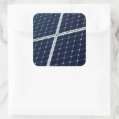 Afbeelding van een zonnepaneel grappig vierkante sticker (Tas)