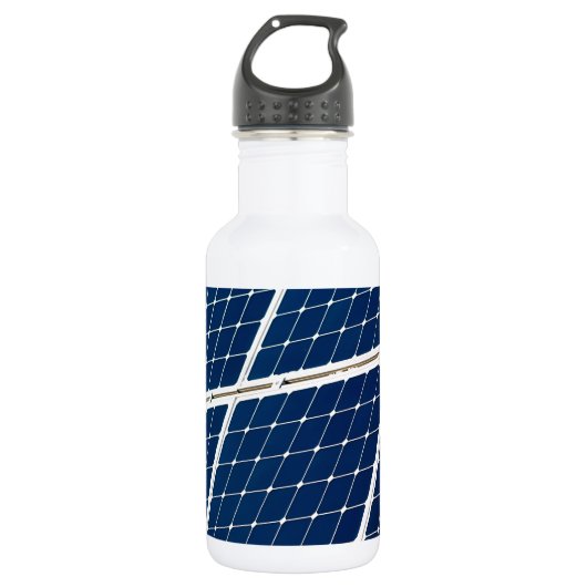 Afbeelding van een zonnepaneel grappig waterfles (Voorkant)