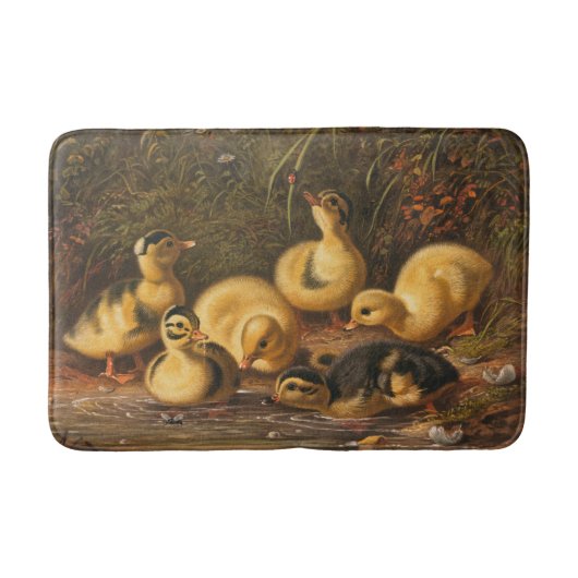 Afbeelding van eendjes - Baby Ducks Badmat (Voorkant)