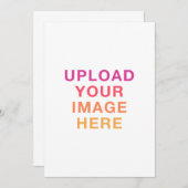 Afbeelding van eigen ontwerp Blanco Kaart (Voorkant / Achterkant)