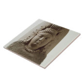 Afbeelding van Ekamukha Siva-Linga van de tempel o Tegeltje (Zijkant)