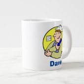 Afbeelding van elektricien met naam grote koffiekop (Voorkant rechts)