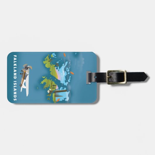 Afbeelding van Falklandeilanden Bagagelabel (Voorkant horizontaal)