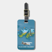 Afbeelding van Falklandeilanden Bagagelabel (Voorkant verticaal)