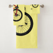 Afbeelding van fietscartoon bad handdoek (Insitu)