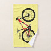 Afbeelding van fietscartoon bad handdoek (Handdoek)