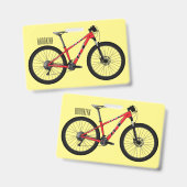 Afbeelding van fietscartoon badge (Voor- en achterkant)