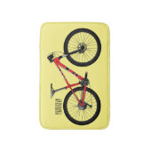 Afbeelding van fietscartoon badmat (Voorkant Verticaal)