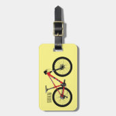 Afbeelding van fietscartoon bagagelabel (Voorkant verticaal)