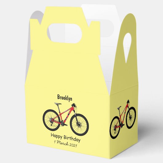 Afbeelding van fietscartoon bedankdoosjes (Geopend)