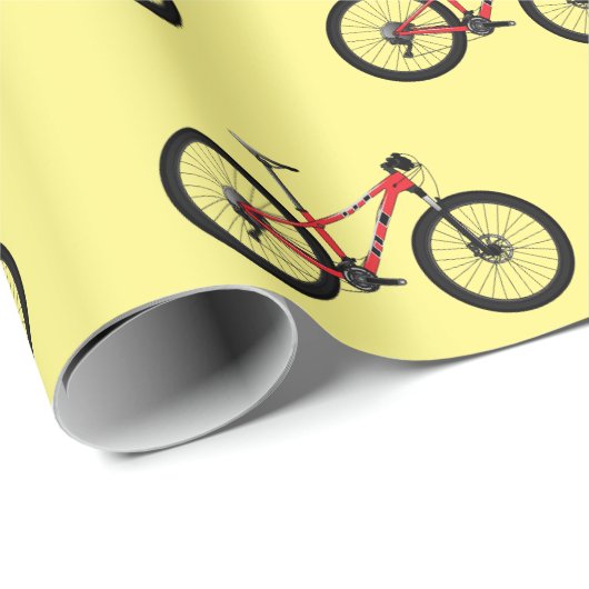 Afbeelding van fietscartoon cadeaupapier (Rol Hoek)