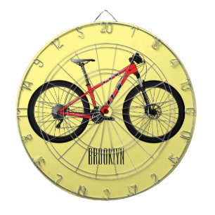 Afbeelding van fietscartoon dartbord