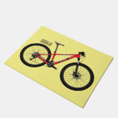 Afbeelding van fietscartoon deurmat (Schuin)