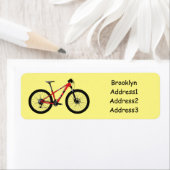Afbeelding van fietscartoon etiket (Insitu)