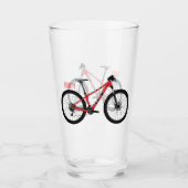 Afbeelding van fietscartoon glas (Voorkant)