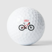 Afbeelding van fietscartoon golfballen (Voorkant)