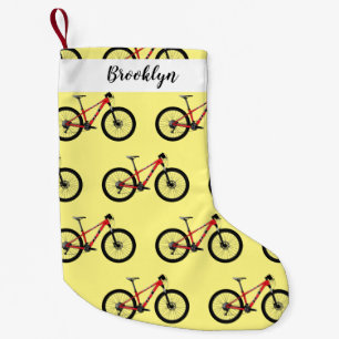 Afbeelding van fietscartoon kleine kerstsok