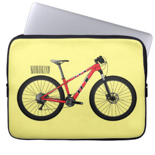 Afbeelding van fietscartoon laptop sleeve