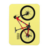 Afbeelding van fietscartoon magneet (Verticaal)